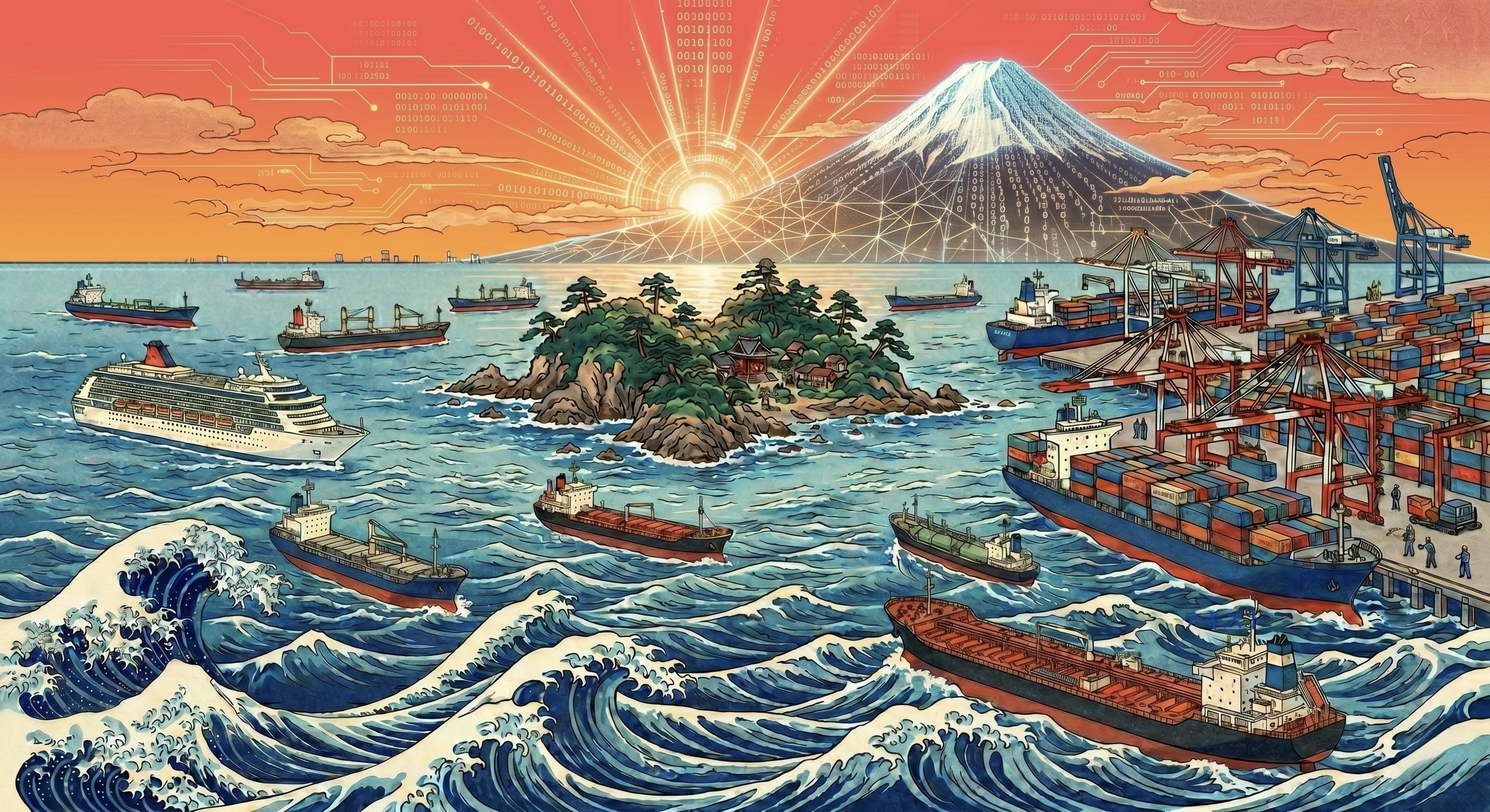 船と港の風景